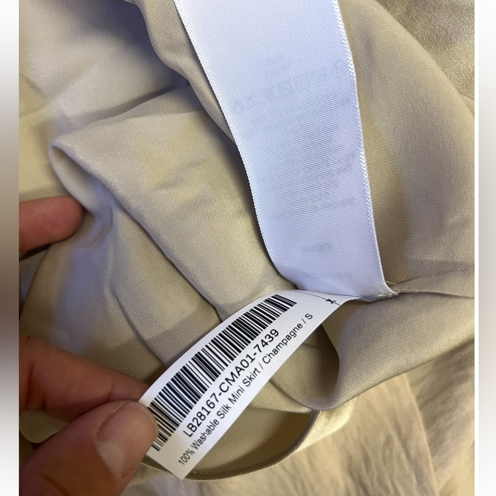 NEW QUINCE 100% Washable Silk Mini Skirt SIZE: S - Picture 7 of 9